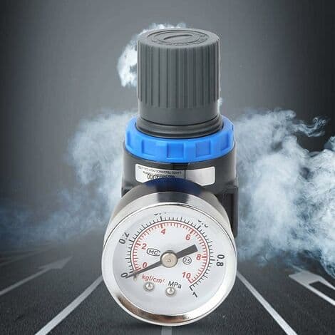 G1/4\" Tryckmätare, AR2000 Tryckmätare 0,05~0,85 mPa, Pneumatisk Tryckregulator, Lufttrycksregulator, för Luft