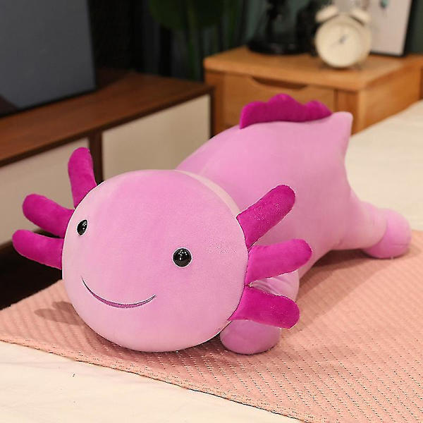 Ny Salamander Kudde Plysch Leksak Lång Kudde Dock A purple 60CM