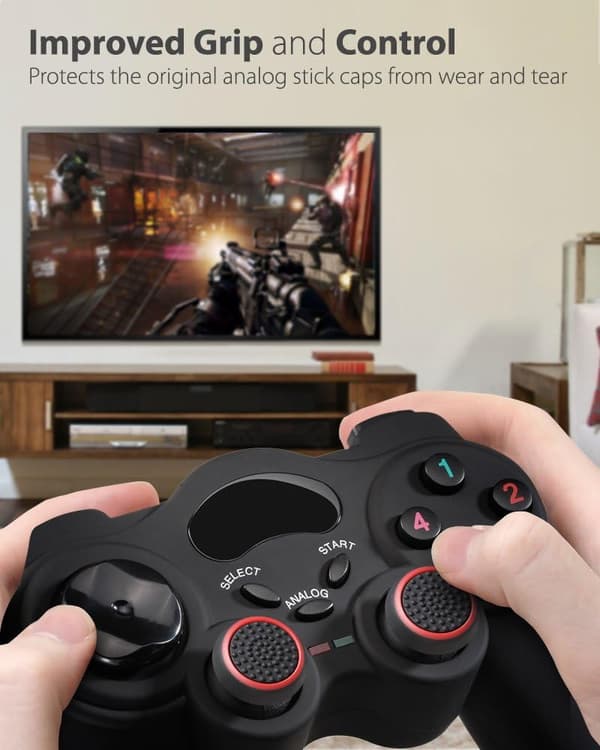 Erstatningskontroller Joystick Cap [4-pakning] Silikon Tommel