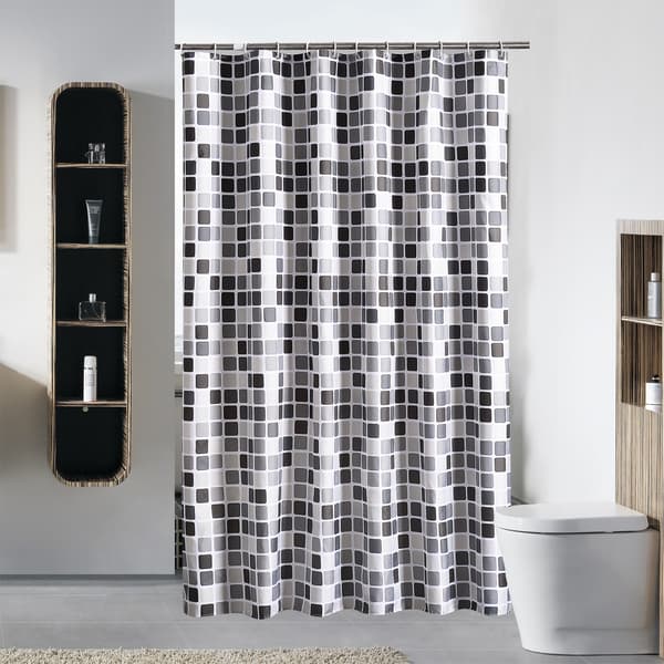Mosaik badeforhæng 100 bred * 180 høj CM,