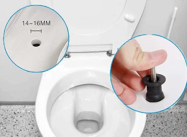 1 par toiletsæde quick release top fastgørelse ekspansions gummiskruer 45mm