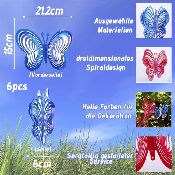 (Butterfly 6) Reflekterende vindmølle, reflekterende fugl