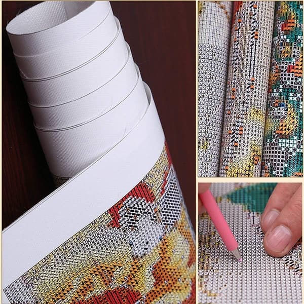 5D timanttimaalausristipisto DIY-timanttikirjonta