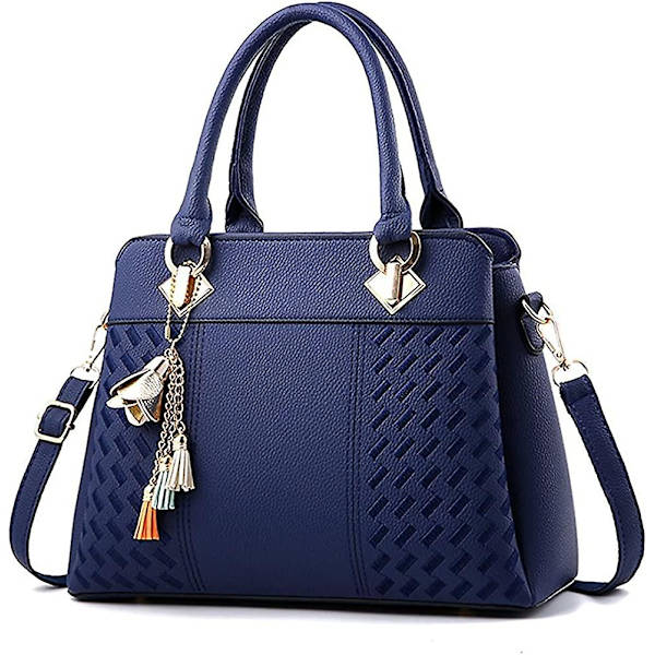 Damevesker og håndvesker Dame Designer Satchel Tote Bag Skuldervesker A916-17 Blue