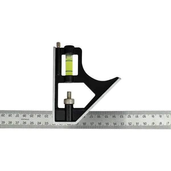 300mm Kombinationsvinkel i Rustfrit Stål - Kun Metrisk Inddeling