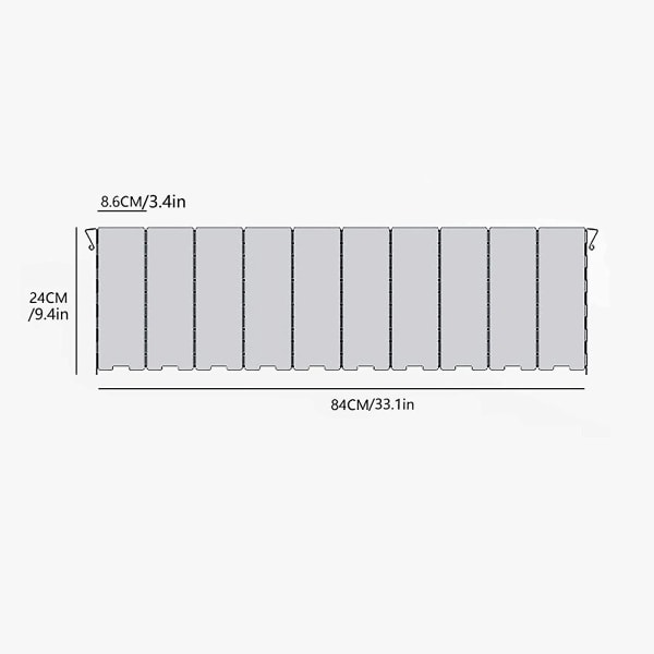 Camping Vindskærm, Aluminium Foldbar Vindskærm, 10 Plader Foldbar Vindskærm, Ultralet Bærbar Komfur Til Camping Komfur, Picnic Gaskomfur Osb(silv