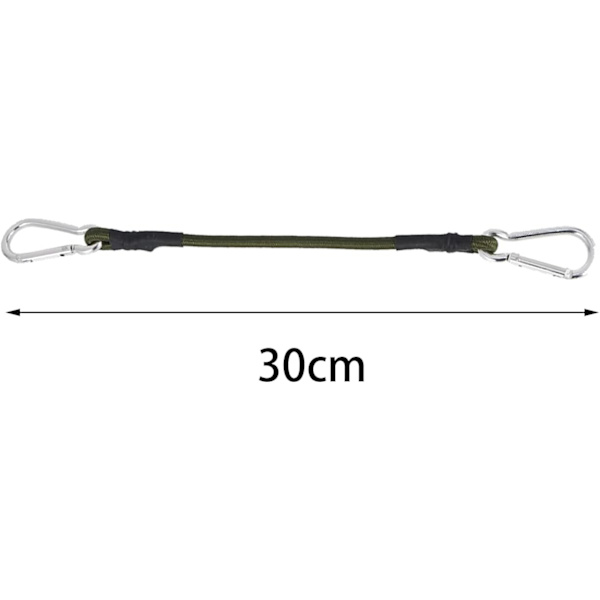 2 stk. 30 cm utendørs klatrespenn elastisk tau elastisk bånd