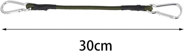 2 stycken 30 cm elastisk rep med klätterspänne för utomhusbruk