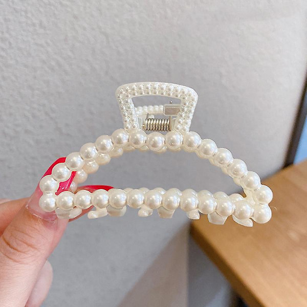Hårklämma med pärlor, fransk elegant uppsättning 35