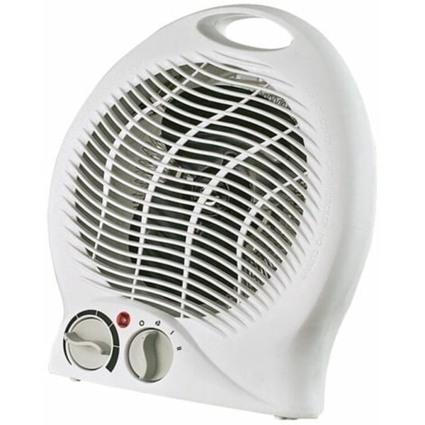 Värmefläkt 2000W, Justerbar termostat, Fläktfunktion, 3 värmelägen (Kall/Varm), Bärhandtag, Tyst, Vit