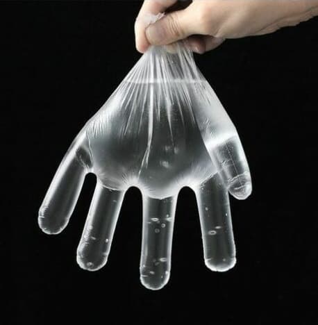 200 Engangshandsker - Klar Plastik Engangs Polyethylen