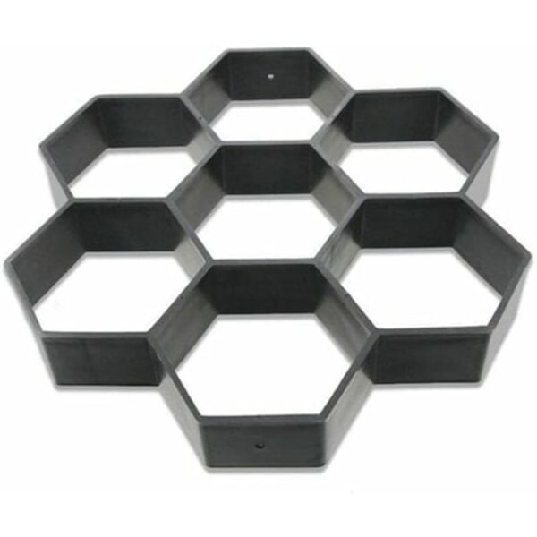 Återanvändbar Hexagonform för Betongplattor, Trappsteg, Cementsten för Trottoar, Uppfart, Patio, Trädgård, Väg 29.3*28*4.5
