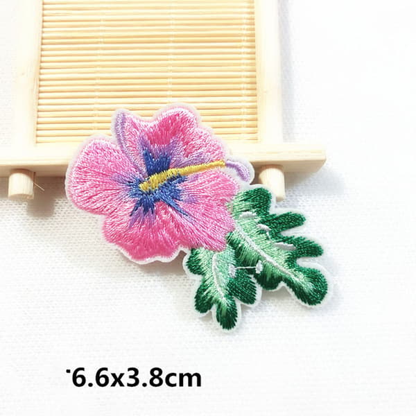 11 kpl Kirjailtu Retro Kukka Patch Boho Ruusukimppu