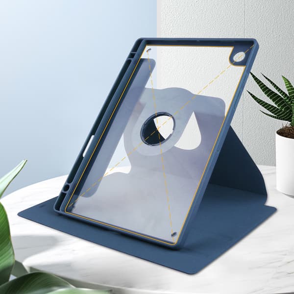 Galaxy Tab A8 Akryl Svivel Tablet Deksel (Mørkeblå) for