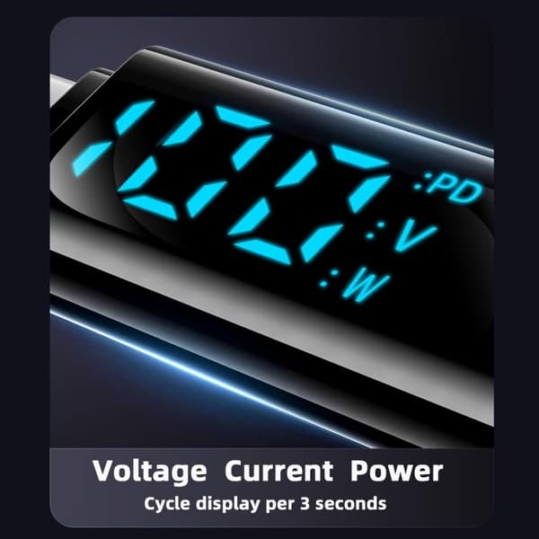 USB-C til DC-adapter, USB-C hunn til DC 7,4 x 5,0 mm sylinderkontakt, 100W PD hurtigladeadapter