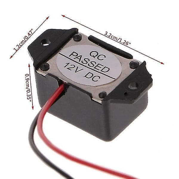 DC 12V 85dB, Mini Elektronisk Larmsignal Konstant Ton
