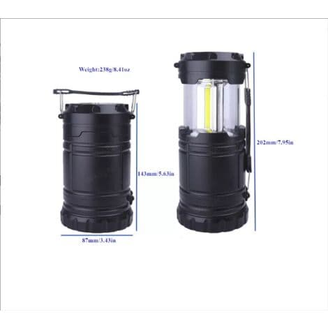 Oppladbar LED-lampe, USB-campinglampe, opptil 72 timer, campinglampe med 54 lysmoduser for telt, camping, orkan