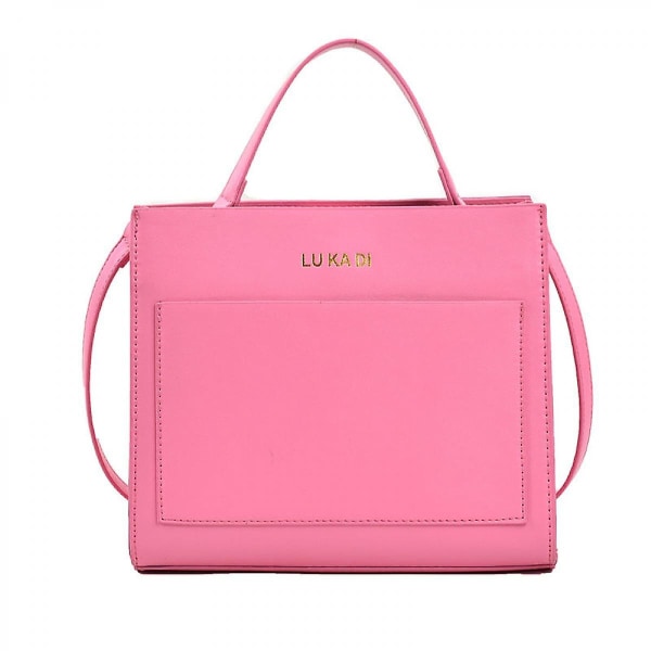 Pu Läder Damväska Trend Liten Mode Lyx Handväska Kvinna Kvinna Nya Handväskor Messenger (rosa)