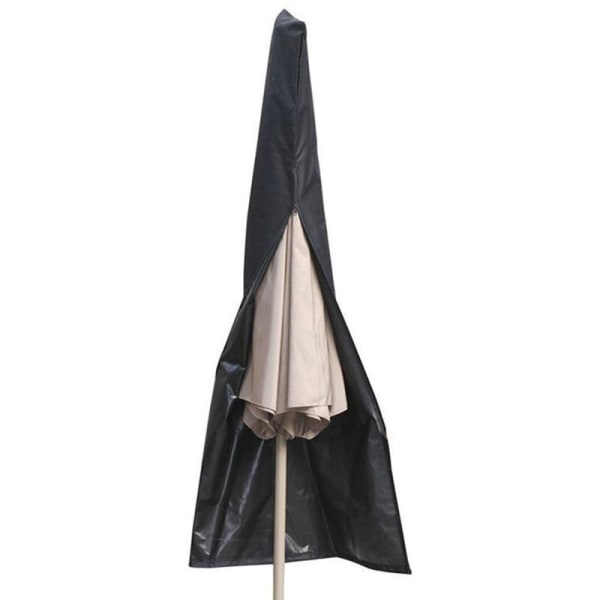 Cover för utomhusparaply, regnkappa, upprättstående paraply, bananparaply, romerskt paraply (svart 25 x 55 x 230 cm)