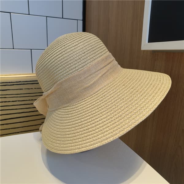 1 stk. Dame Herre Stråhat Panama Hat Sommer Bredskyggede Solhat