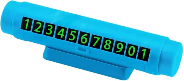 1 kpl (sininen) Pysäköintipuhelinnumerokilpi, monikäyttöinen auto