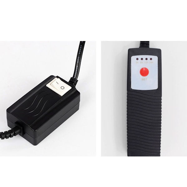 Akvarie bakteriedrepende lampe, uv-lampe, akvarie ultrafiolett desinfeksjonslampe, uv-dykkesteriliseringslampe, innebygd fiskedamlampe (13W, timer),