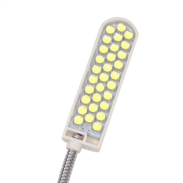 30 LED-lampor 6500K 3W kallt ljus med magnetisk bas och självhäftande metallplåtar för symaskiner och andra ytor > Sm