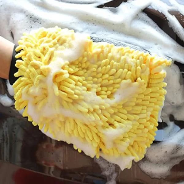 Vanntette bilvaskehansker i mikrofiber Chenille