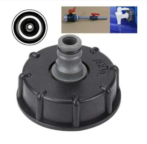 2-pack IBC-tankadapter, adapter till kran 1/2 tum