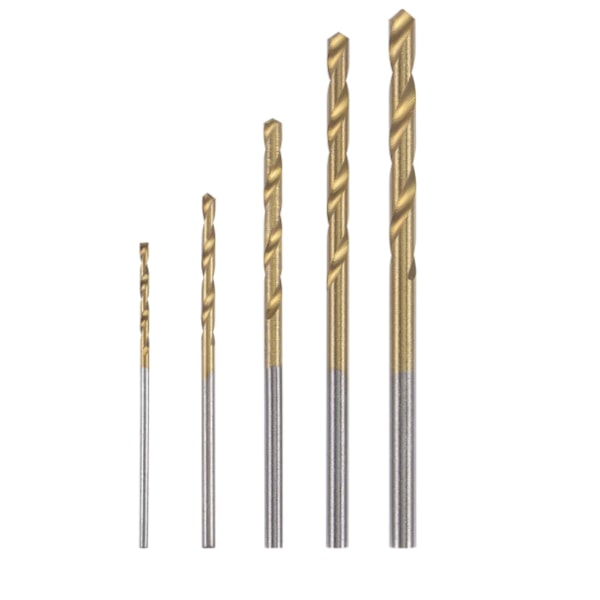 5 st (1,0-1,5 mm) rostfria spiralborr
