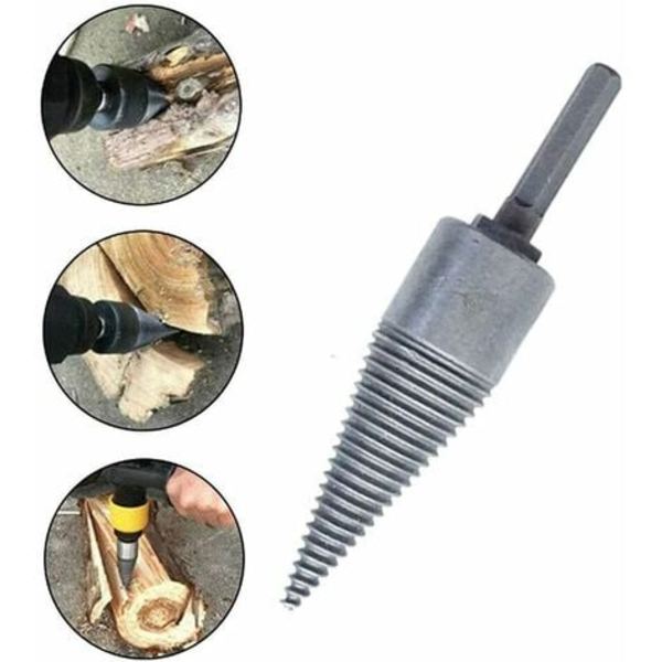 Hexagonal Træspalter Skrue Bit Splitter Heavy Duty Log Splitter Træ Vridning Bit Høj Hastighed Opvarmning Skrue Splitning