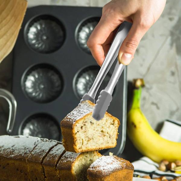 4 Stykker Mini Tænger med Silikonespidser Rustfrit Stål Mini