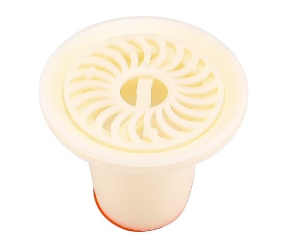Gulvafløb i helt kobber, usynlig deodorant indercirkel (sort bronze usynlig indercirkel)