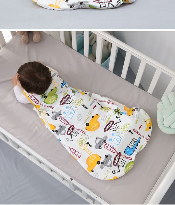 Økologisk bomull baby sovepose, bærbar babyteppe