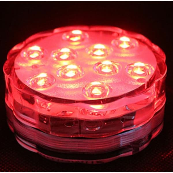 Vattentät Nedsänkbar 10 LED RGB-lampa