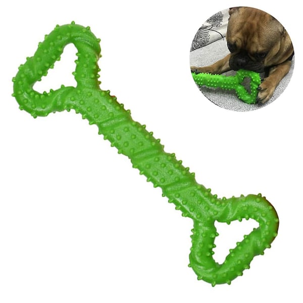 Hundleksaker för aggressiva tuggare Interaktiv hundleksak Stor ras Stor oförstörbar hundleksak med konvex design Naturgummi Drag-of-war Toy Fo Green
