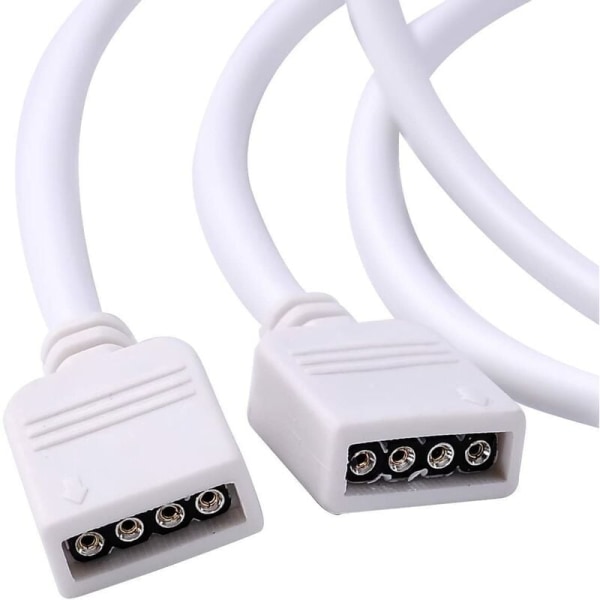 2m hvit, 4RGB lyslist, lyslist forlengelseskabel, LED1M fargerik lyslist, tilkoblingsterminalkabel