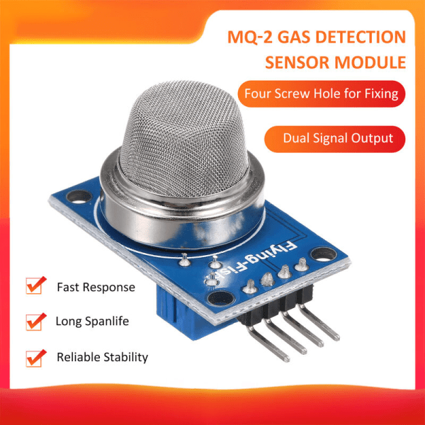 MQ-4 gassensor, kolmonoxid CO-gaslarmsensordetekteringsmodul