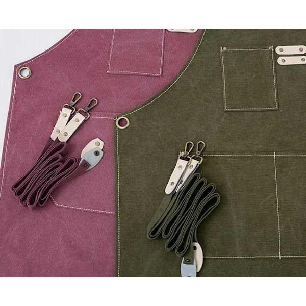 Justerbar Heavy Duty Vandtæt Canvas Arbejdsforklæde til Ingeniør, Tømrer, Barber, Køkken, Have, Keramik, Værksted,