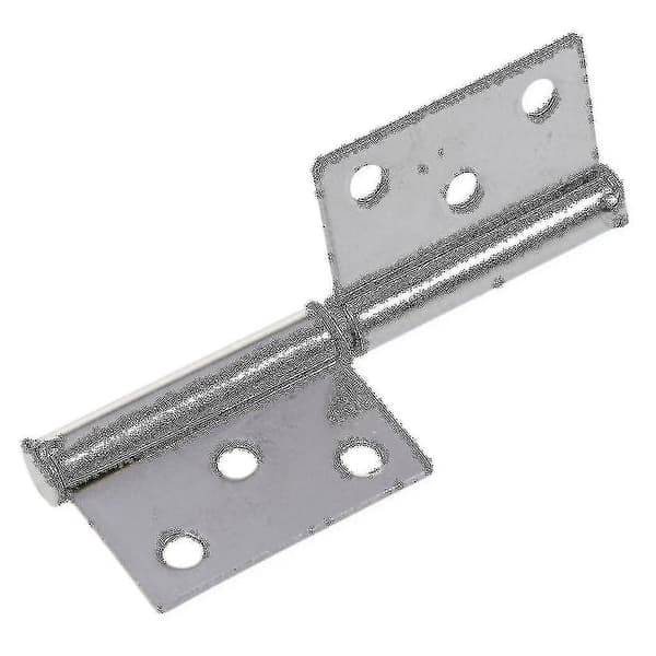 2 stk. Sølvfarget rustfritt stål vindusflagg dørhengsler 6,1 cm