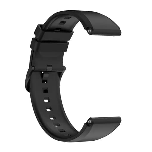 22MM Silikonerem - Sort til Xiaomi Watch S1 /MI Watch