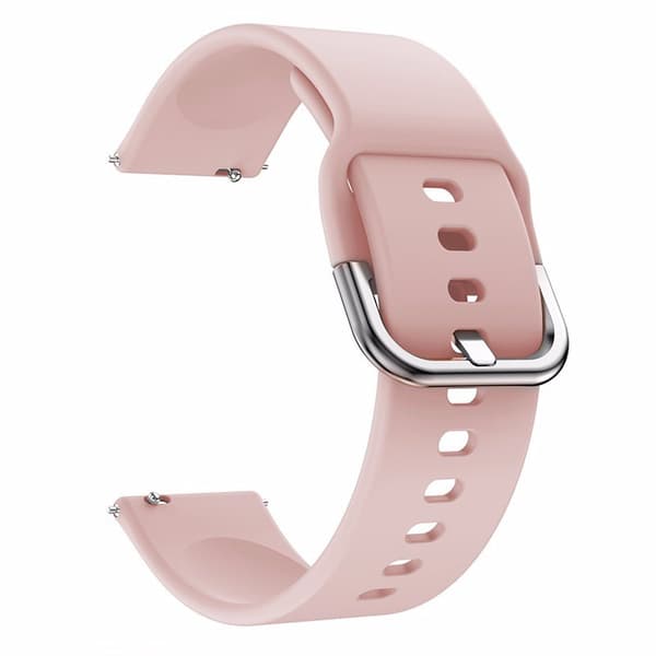 2 stk. (22 mm, Pink/Sort) Blød Silikone Sportsrem til