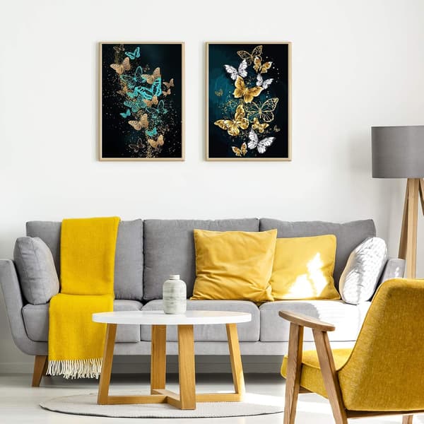 DIY 5D Diamantmaleri, 2 stk. Diamantmalerisæt Voksen