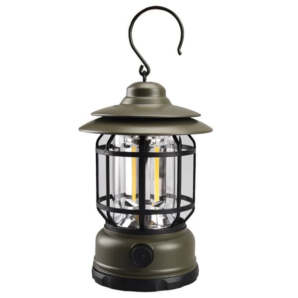 Udendørs Campinglampe Vintage Hest Lys Multifunktionel Bærbar Teltslys (Hærmgrøn)