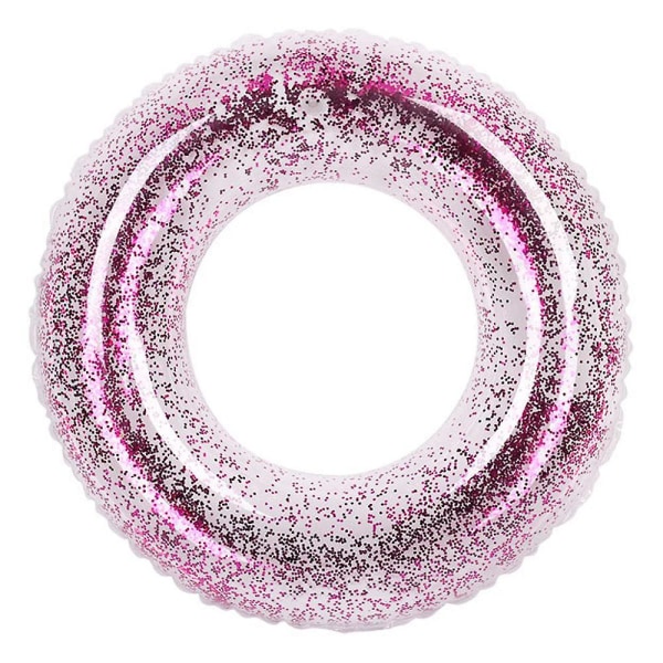 Swimming Ring, Inflatable, Cute, Suitable For Kids, Adults, Clear Sequins