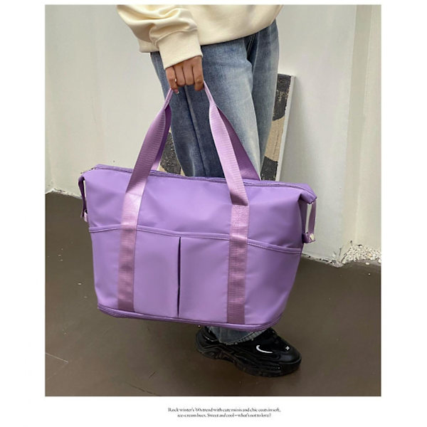 Urheilukassi Suuri Tilavuus Matkakassi Violetti