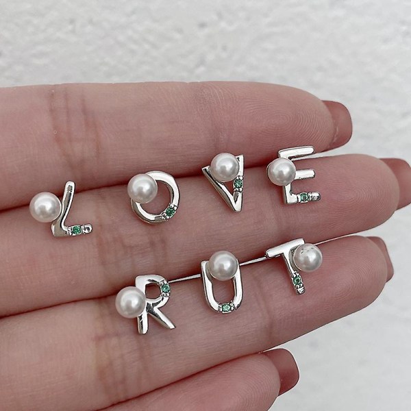 Earrings 925 Silver Jewelry Letter Fashion Jewelry Ac8172