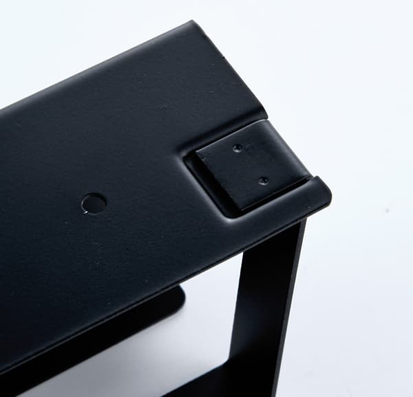 Vægmonteret opbevaringsstativ, 304 rustfrit stål stativ, multifunktionsstativ til køkkenudstyr (sort 23cm)