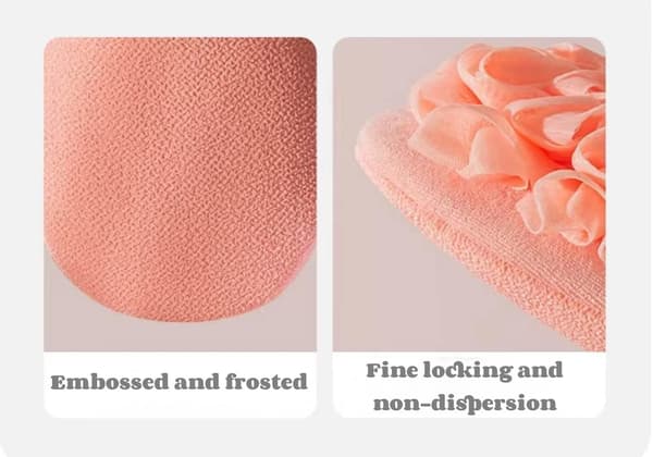 3-pack dubbelsidiga exfolierande handskar, exfolierande kroppsvante