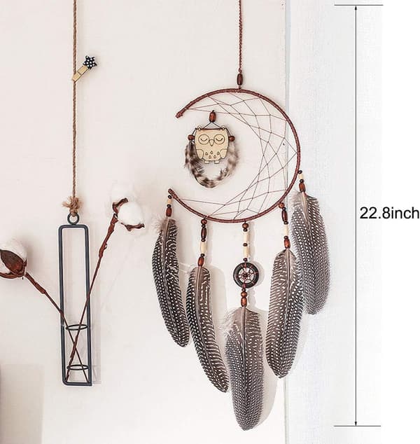 Uggla drömfångare väggdekoration heminredning prydnader 16*16*58cm